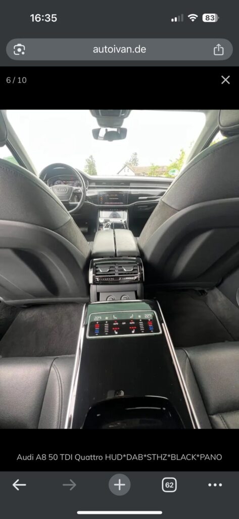 Audi A8 50 TDI Quattro HUD*DAB*STHZ*BLACK*PANO
